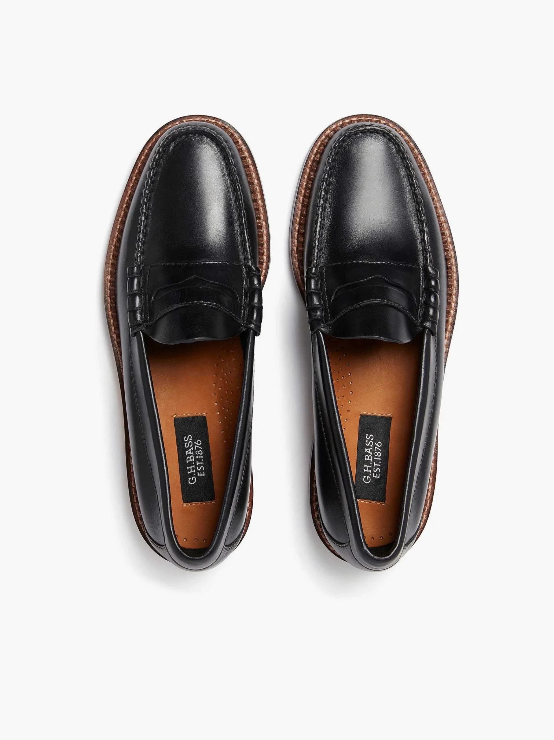 1876 Weejuns Larson Penny Loafers|G.H.BASS Outlet