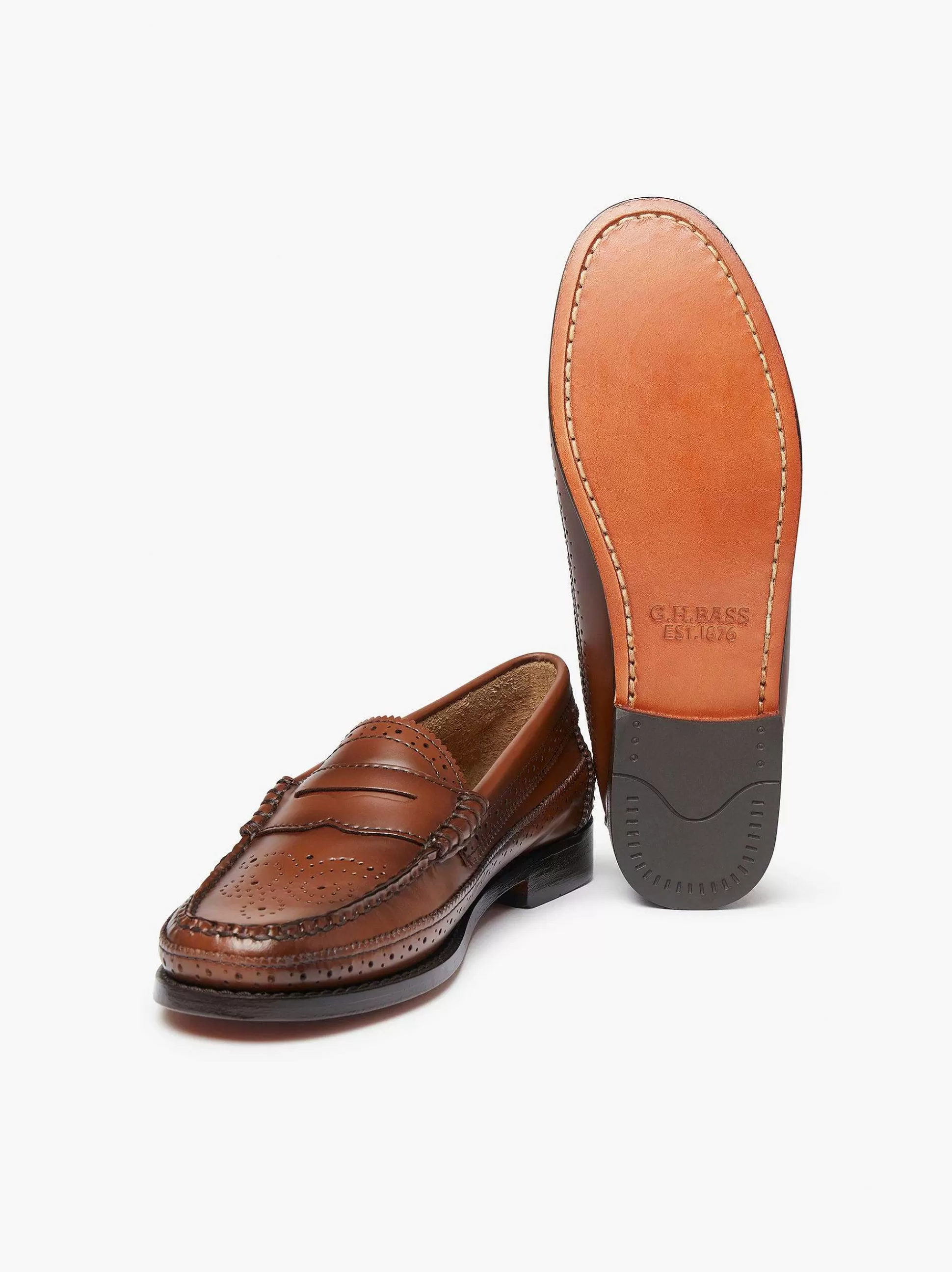 Weejuns Brogue Penny Loafers<G.H.BASS Store