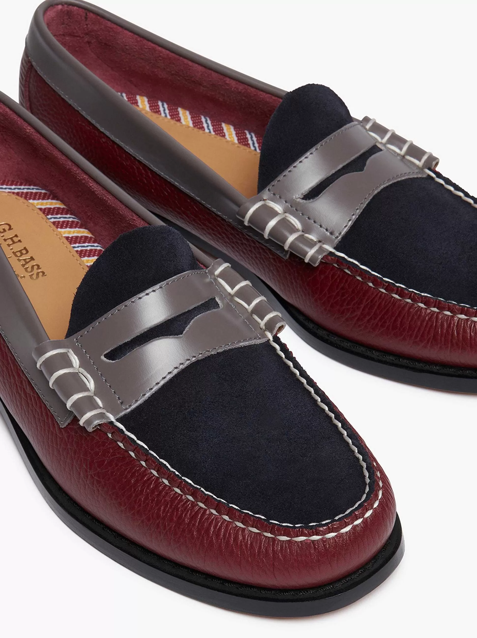 Weejuns Larson Tricolour Penny Loafers<G.H.BASS New